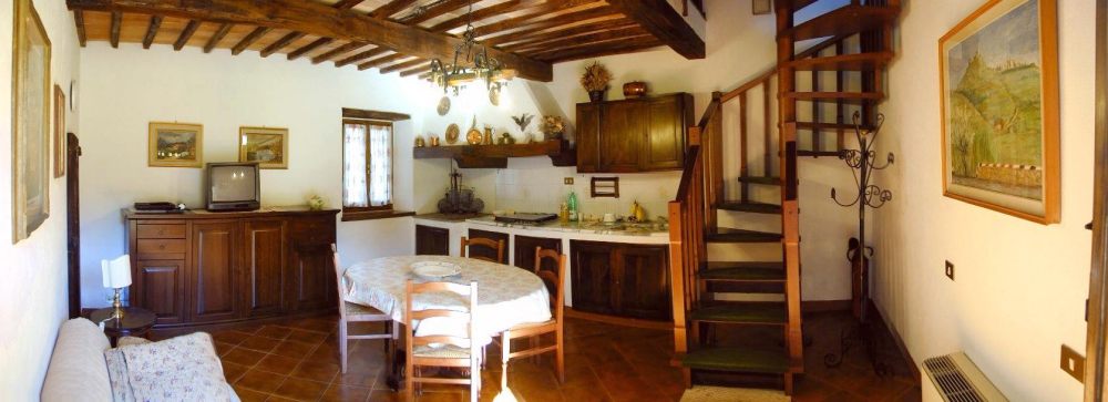 cucina dell'appartamento Torre posta al piano terreno